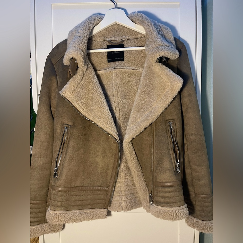 Zara motto Jacket Women’s XS in Tan